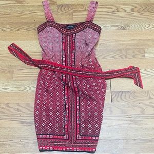 White House black market red dress size small